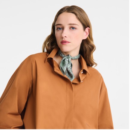 CARRÉ DE SOIE 50CM FRENCH BANDANA LONGCHAMP CÉLADON