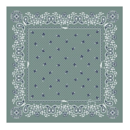 CARRÉ DE SOIE 50CM FRENCH BANDANA LONGCHAMP CÉLADON