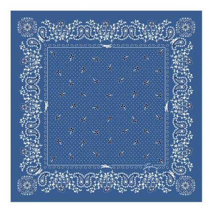 CARRÉ DE SOIE 50CM FRENCH BANDANA LONGCHAMP ATLANTIQUE