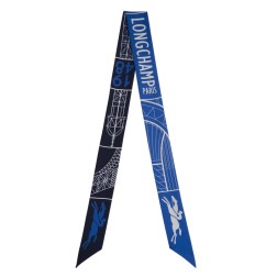 LONGCHAMP BANDEAU TOUR EIFFEL 1948 MARINE