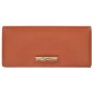 LONGCHAMP LE ROSEAU SLEEK PORTEFEUILLE LONG À RABAT ÉCORCE
