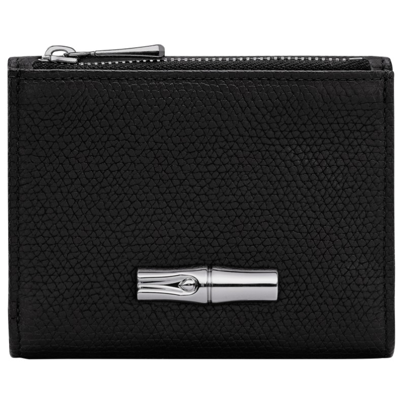 LONGCHAMP LE ROSEAU PORTEFEUILLE COMPACT NOIR