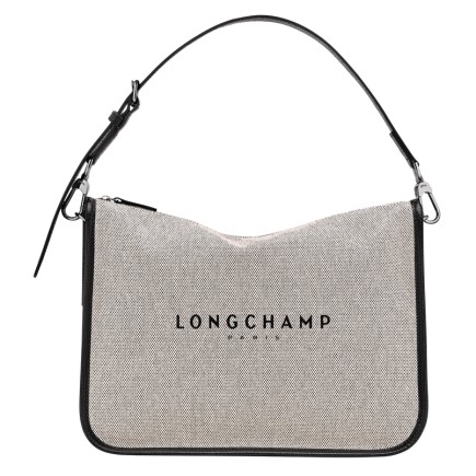 LONGCHAMP ESSENTIAL TOILE SAC BANDOULIÈRE S ÉCRU