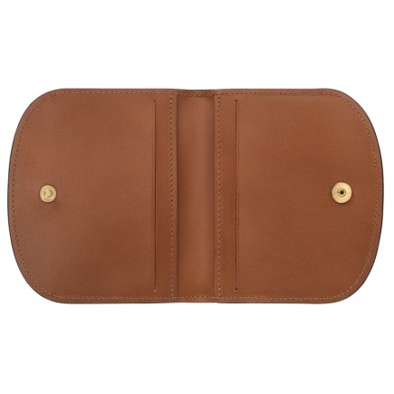 LONGCHAMP LE PLIAGE ÉPURE TIMELESS PORTE-CARTES COGNAC
