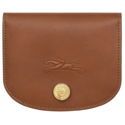 LONGCHAMP LE PLIAGE ÉPURE TIMELESS PORTE-CARTES COGNAC