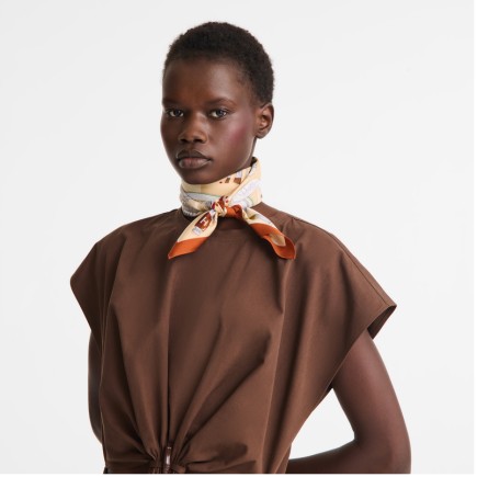 LONGCHAMP CARRÉ DE SOIE 70CM PALETTE D'ARTISTE CAJOU