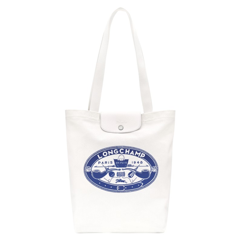 LONGCHAMP LE PLIAGE X CONSTANTIN SAC CABAS M ÉCRU