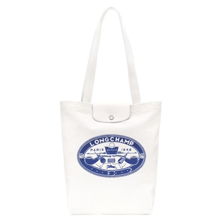 LONGCHAMP LE PLIAGE X CONSTANTIN SAC CABAS M ÉCRU