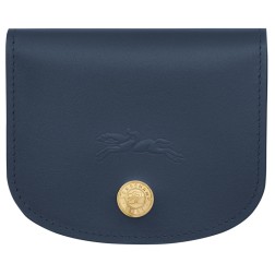 LONGCHAMP LE PLIAGE ÉPURE TIMELESS PORTE-CARTES MARINE