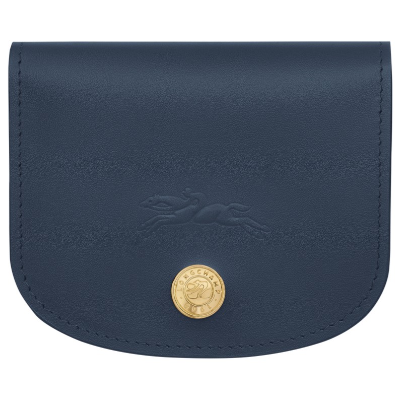 LONGCHAMP LE PLIAGE ÉPURE TIMELESS PORTE-CARTES MARINE