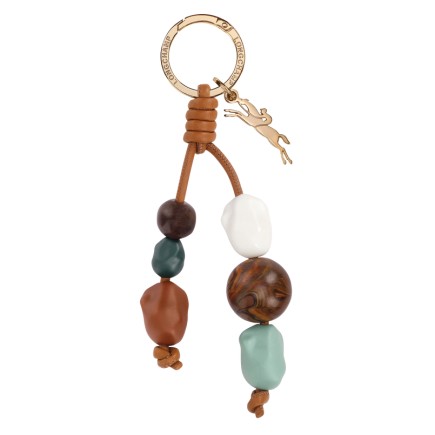 LONGCHAMP LE PLIAGE XTRA CÉRAMIQUE PORTE-CLÉS CAJOU