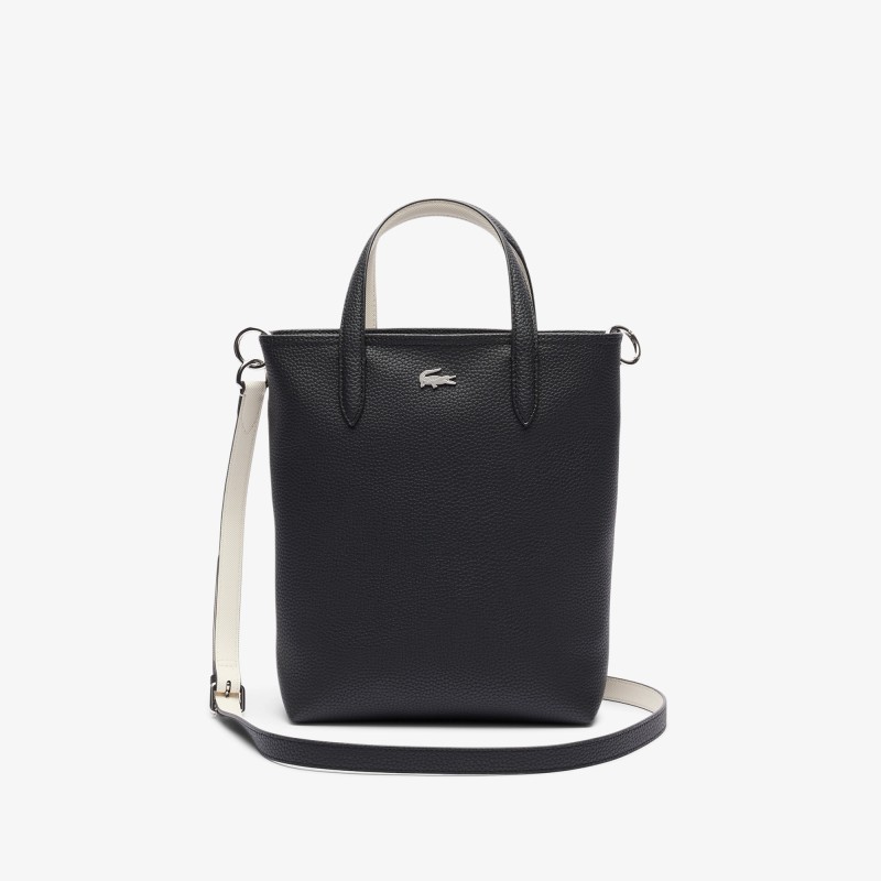SAC CABAS VERTICAL RÉVERSIBLE NOIR FARINE LACOSTE SAC CABAS VERTICAL RÉVERSIBLE NOIR FARINE LACOSTE