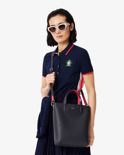 SAC CABAS VERTICAL RÉVERSIBLE ABÎMES PÉTUNIA LACOSTE