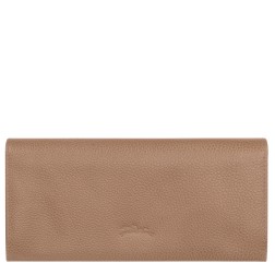 LONGCHAMP LE FOULONNÉ PORTEFEUILLE LONG À RABAT BISCUIT