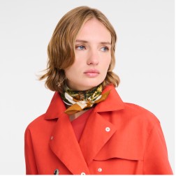 CARRÉ DE SOIE 70CM LONGCHAMP PASTORAL BEAUTY MARMELADE