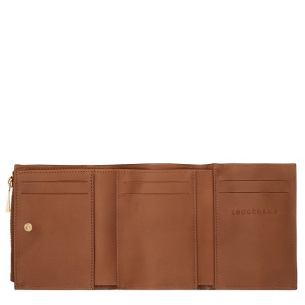 LONGCHAMP ÉPURE TIMELESS PORTEFEUILLE COMPACT COGNAC