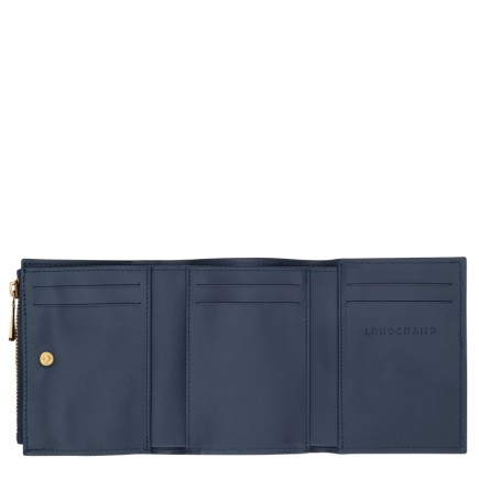 LONGCHAMP ÉPURE TIMELESS PORTEFEUILLE COMPACT MARINE