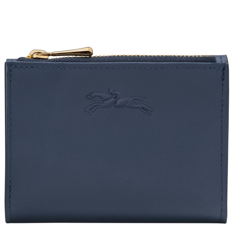 LONGCHAMP ÉPURE TIMELESS PORTEFEUILLE COMPACT MARINE