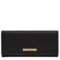 LONGCHAMP LE ROSEAU SLEEK PORTEFEUILLE LONG À RABAT NOIR
