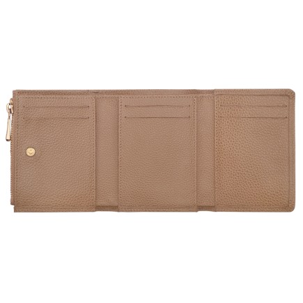 LONGCHAMP LE FOULONNÉ PORTEFEUILLE COMPACT BISCUIT