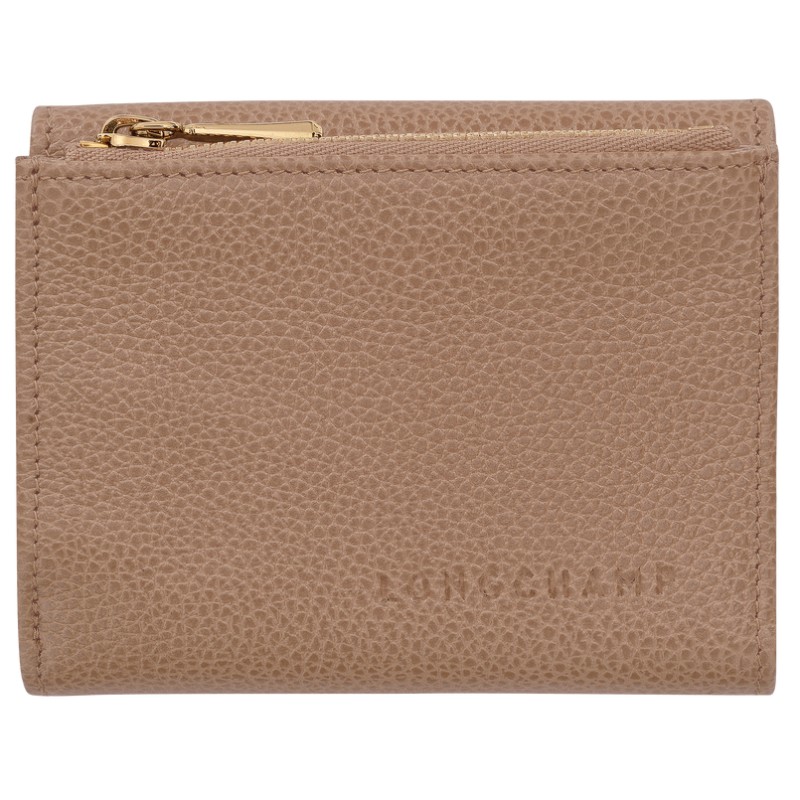 LONGCHAMP LE FOULONNÉ PORTEFEUILLE COMPACT BISCUIT