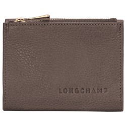 LONGCHAMP LE FOULONNÉ PORTEFEUILLE COMPACT TAUPE