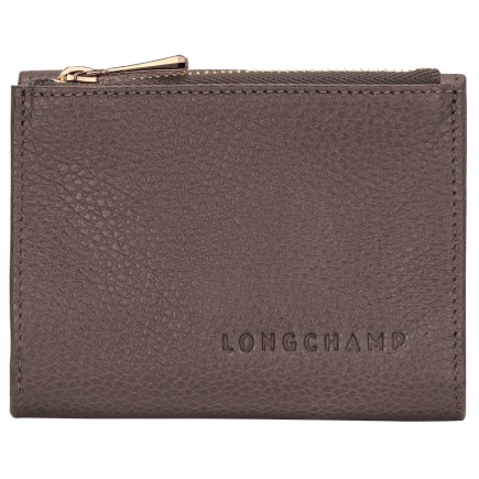 LONGCHAMP LE FOULONNÉ PORTEFEUILLE COMPACT TAUPE
