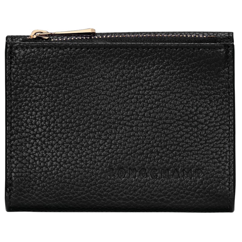 LONGCHAMP LE FOULONNÉ PORTEFEUILLE COMPACT NOIR
