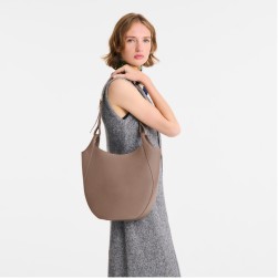 LONGCHAMP LE FOULONNÉ SAC PORTÉ ÉPAULE L TAUPE