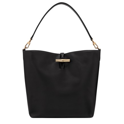 LONGCHAMP LE ROSEAU SLEEK SAC PORTÉ ÉPAULE M NOIR