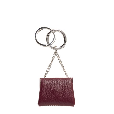 PORTE CLÉS NINON SOFT CASSIS LANCEL