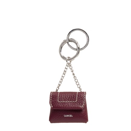 PORTE CLÉS NINON SOFT CASSIS LANCEL