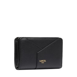 PORTEFEUILLE COMPACT ENVELOPPE DE LANCEL NOIR