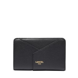 PORTEFEUILLE COMPACT ENVELOPPE DE LANCEL NOIR