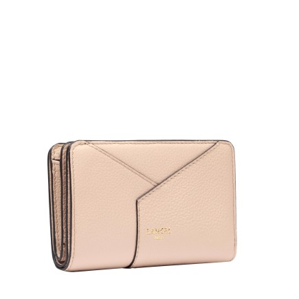 PORTEFEUILLE COMPACT ENVELOPPE DE LANCEL CAPPUCCINO