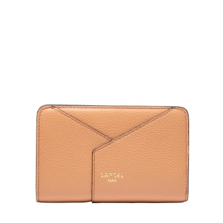 PORTEFEUILLE COMPACT ENVELOPPE DE LANCEL CAMEL