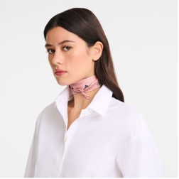 CARRÉ DE SOIE 50CM FRENCH BANDANA LONGCHAMP ROSETHÉ
