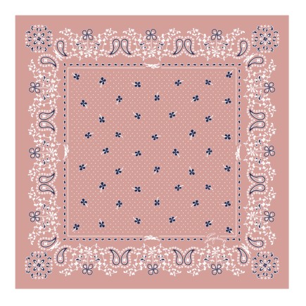 CARRÉ DE SOIE 50CM FRENCH BANDANA LONGCHAMP ROSETHÉ