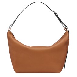 LONGCHAMP LE SLOUCHY CUIR SAC PORTÉ ÉPAULE M CAJOU