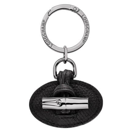 LONGCHAMP PORTE-CLÉS LE ROSEAU CUIR NOIR