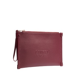 POCHETTE ZIPPÉ S AVEC DRAGONNE JOUR DE LANCEL CASSIS