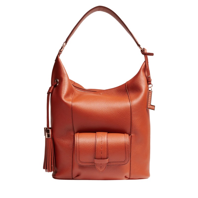 SAC HOBO ZIPPÉ M PREMIER FLIRT BRIQUE LANCEL