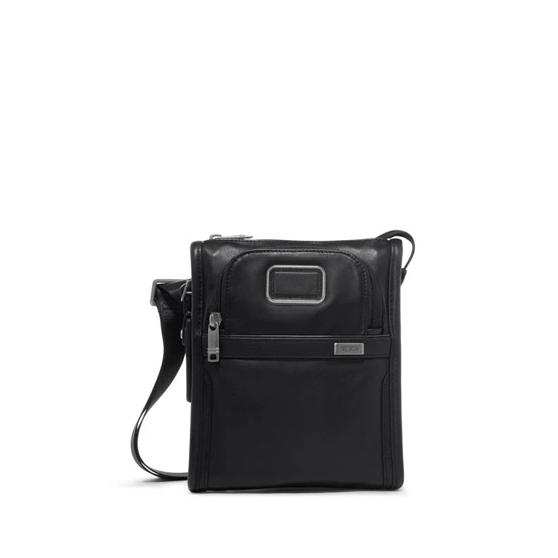 SAC PORTÉ CROISÉ ALPHA 3 CUIR NOIR TUMI