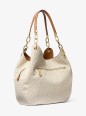 SAC PORTÉ ÉPAULE LILLIE VANILLE/NOISETTE MK
