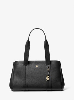 GRAND CABAS ROMEE EN CUIR GRAINÉ NOIR MK