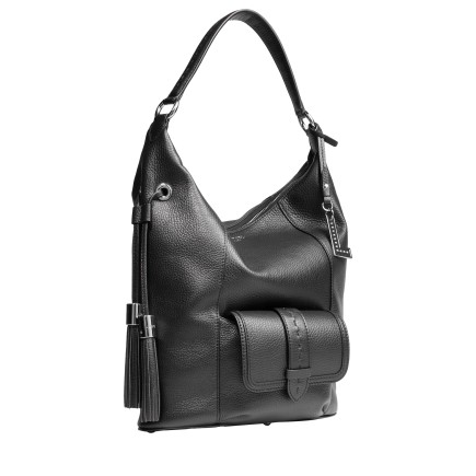 SAC HOBO ZIPPÉ M PREMIER FLIRT NOIR/NICKEL LANCEL