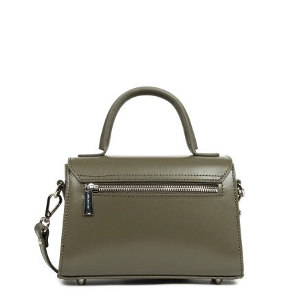 PETIT SAC PORTÉ MAIN SUAVE EVEN KAKI FUMÉ LANCASTER