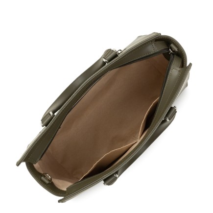 SAC À MAIN SMOOTH KAKI FUMÉ LANCASTER