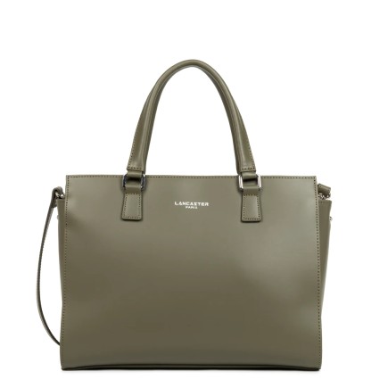 SAC À MAIN SMOOTH KAKI FUMÉ LANCASTER