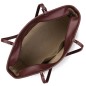 SAC SHOPPING SMOOTH BORDEAUX LANCASTER